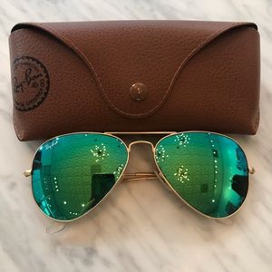 RAY BAN AVIATOR FLASH SUNGLASSES